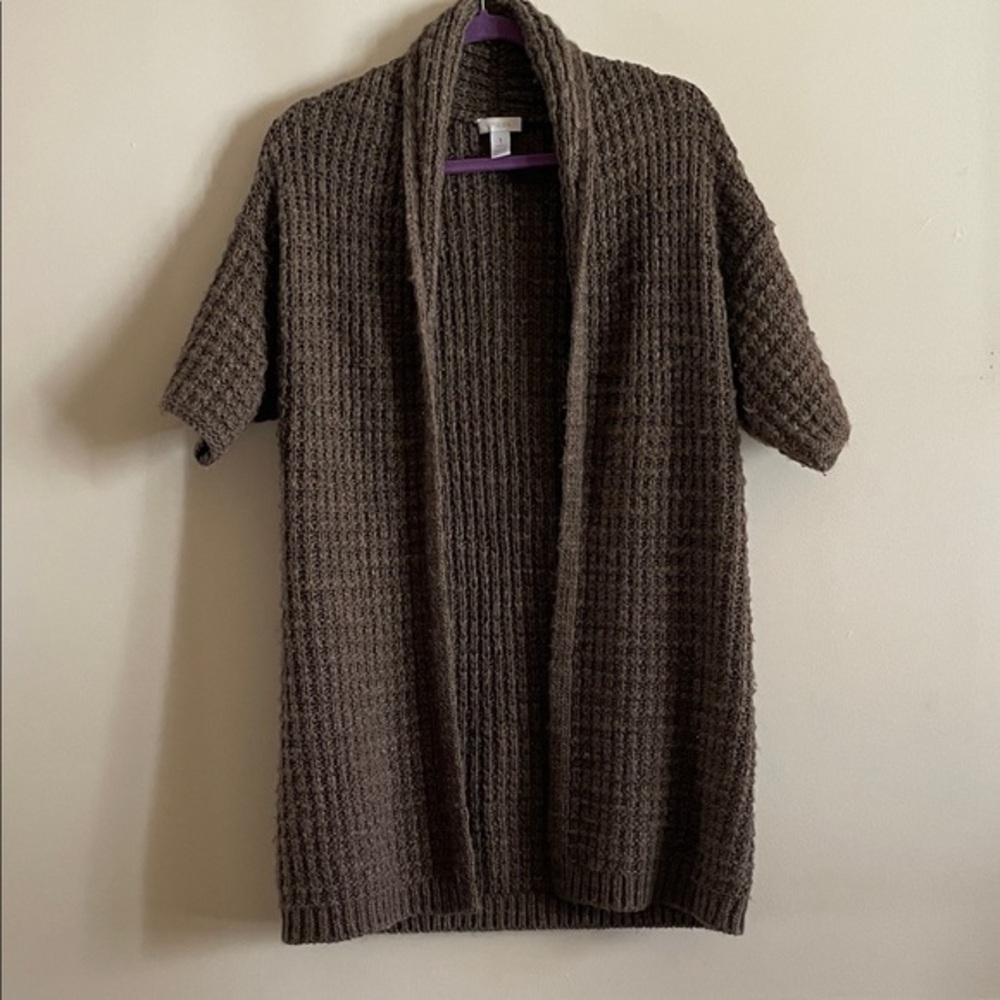 Chico's  Wool Blend Brown Cardigan